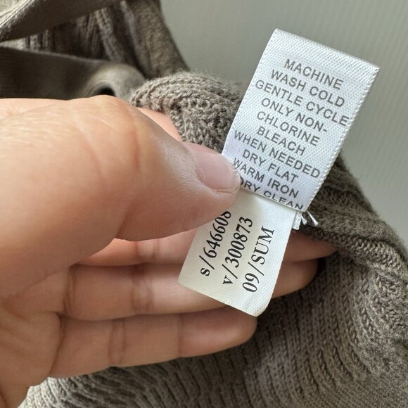 Banana Republic Olive Green Sz S Belted Button Front Cardigan Sweater Women’s - Picture 6 of 14